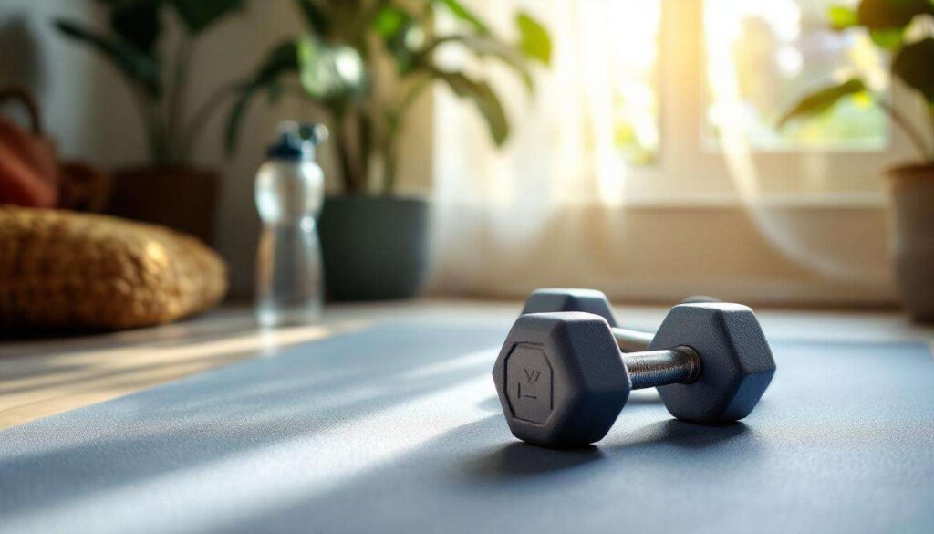 All you need is a pair of light dumbbells and these four exercises for a stronger core