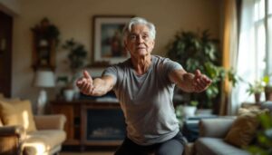 A 68-year-old fitness coach shares five bodyweight exercises to improve balance at home